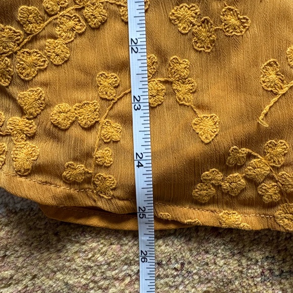 Maeve Mustard Embroidered Blouse - Picture 4 of 5